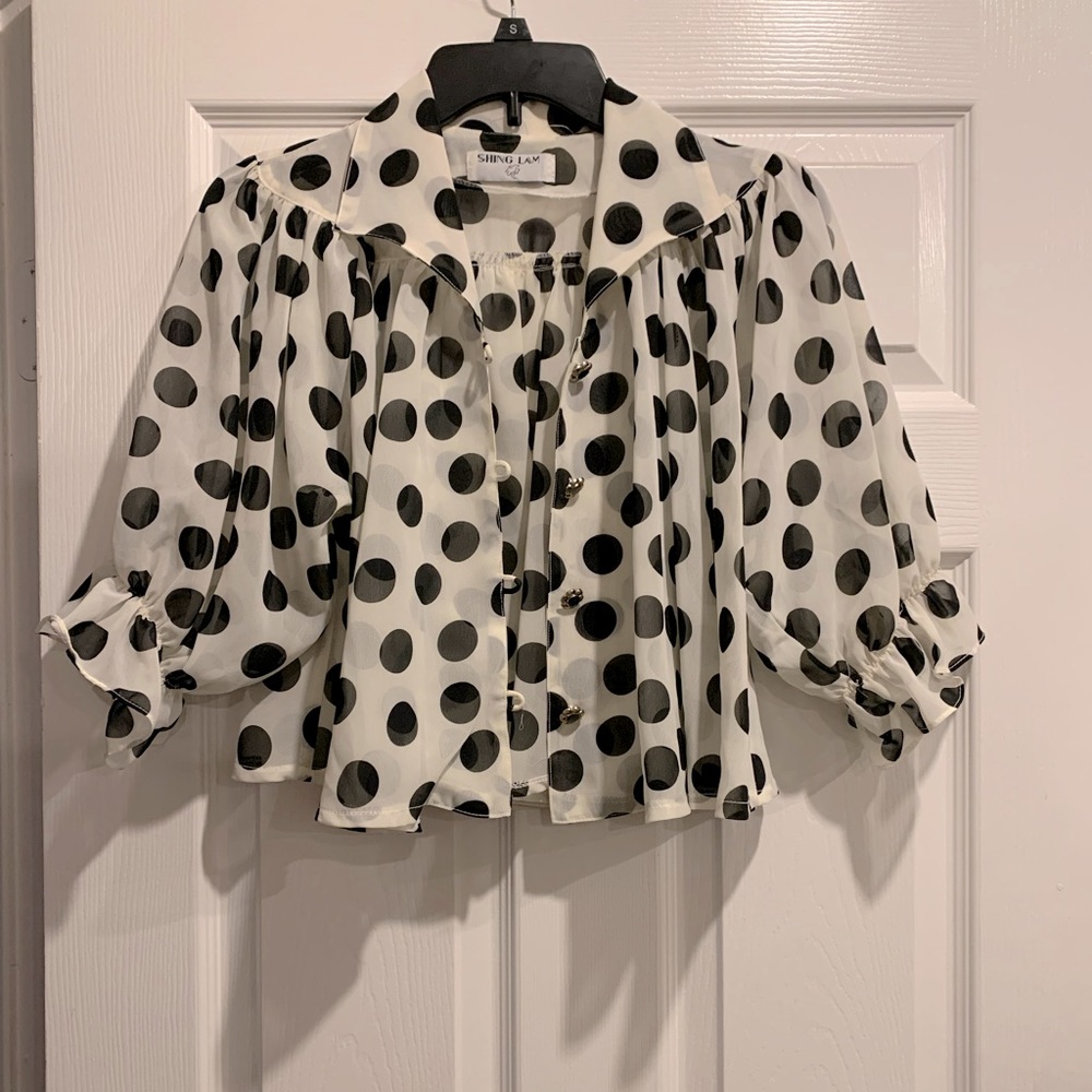 Polka dot Short cover up jacket - pre-owned
